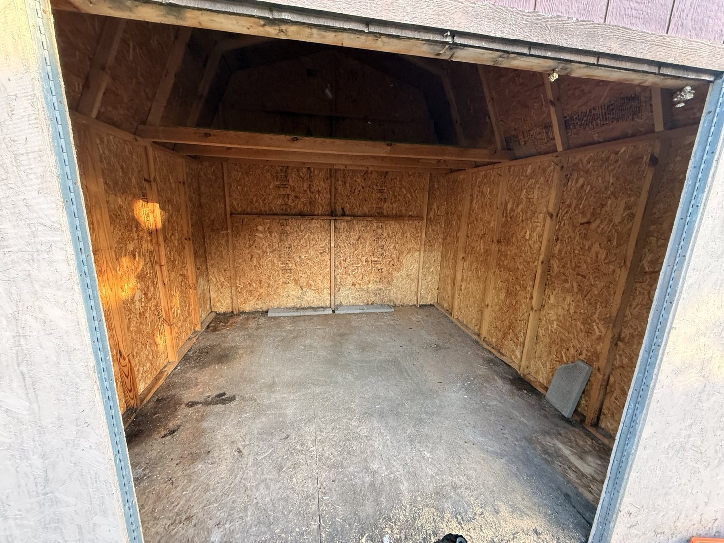 Shed after cleanout